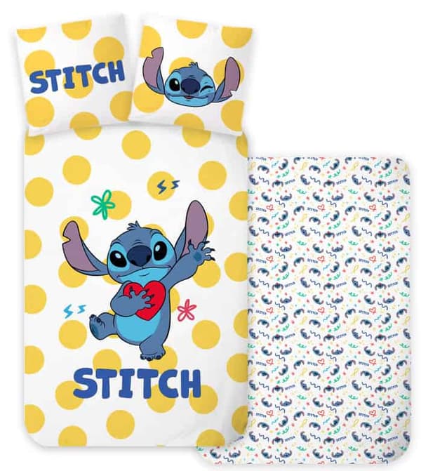 Disney Lilo and Stitch Dots barnsängkläder 100×135 cm, 40×60 cm