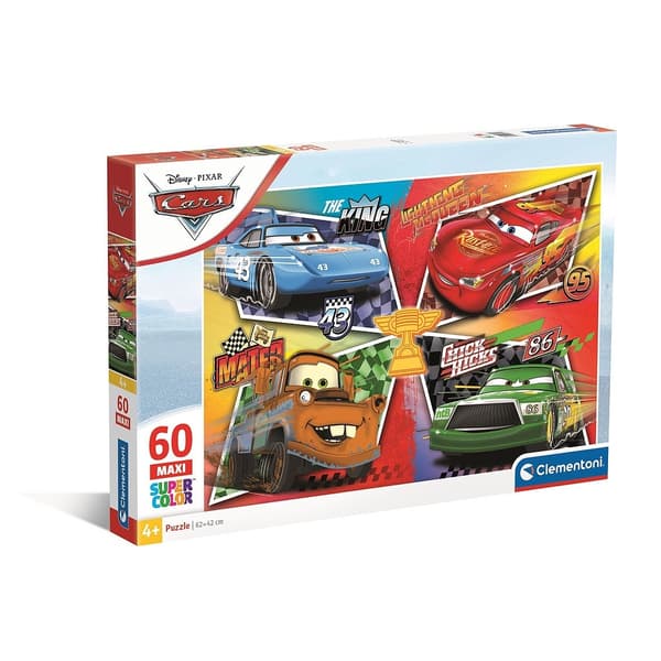 Disney Bilar 60-bitars maxi-pussel Clementoni