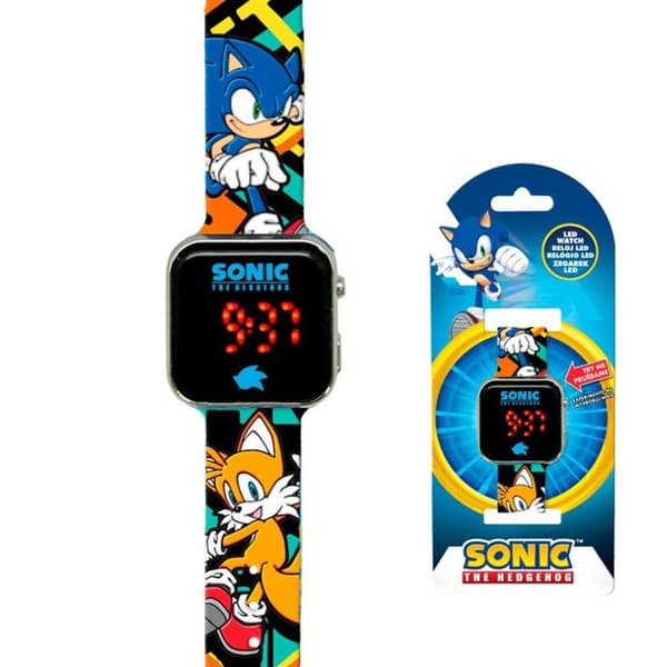 Sonic the Hedgehog Tails digital LED-klocka