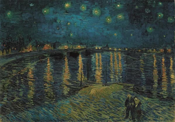 Art Starry Night Over the Rhône 1000-bitars Compact pussel Clementoni