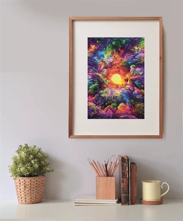 Colour Psychedelic Jungle 500-bitars kompakt pussel Clementoni