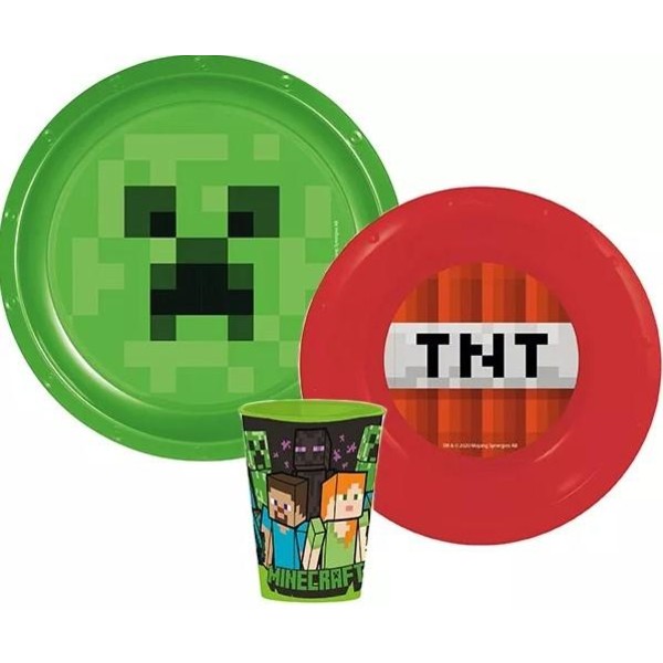Måltidsset Minecraft TNT/Creeper Grön