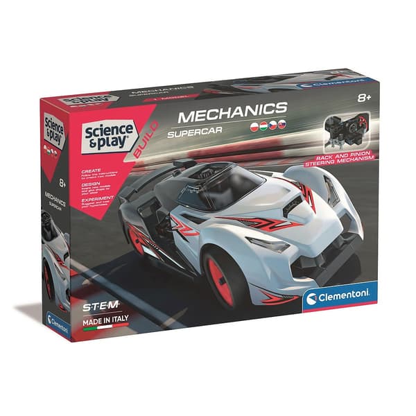 Car Mechanics Race Builder-spel Clementoni 27x19 cm