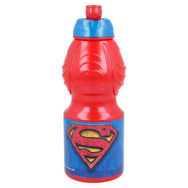 Stålmannen Vattenflaska/Sportflaska för Barn 400ml Röd