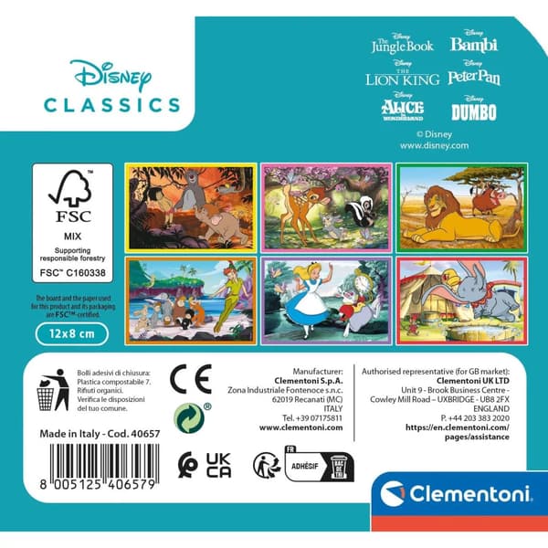 Disney Classics Loveable Kubpussel 6 delar Clementoni