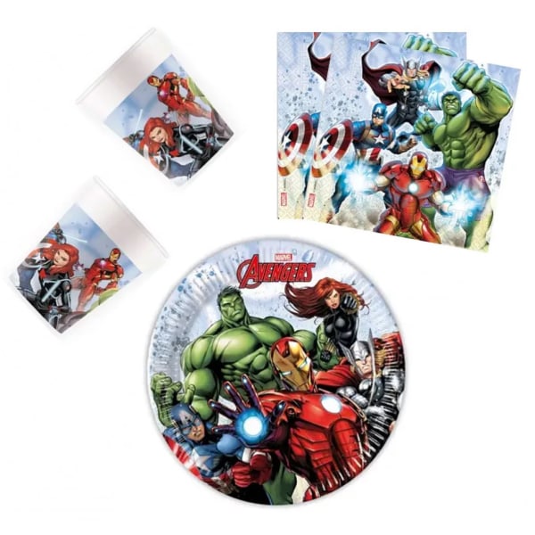 Kalaspaket till Barnkalas Avengers 36 delar 8-personer