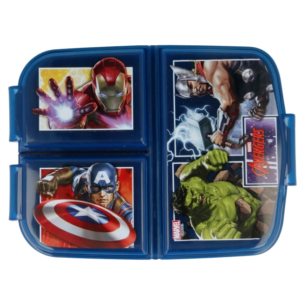 Matlåda Lunchbox Avengers 3-fack Blå