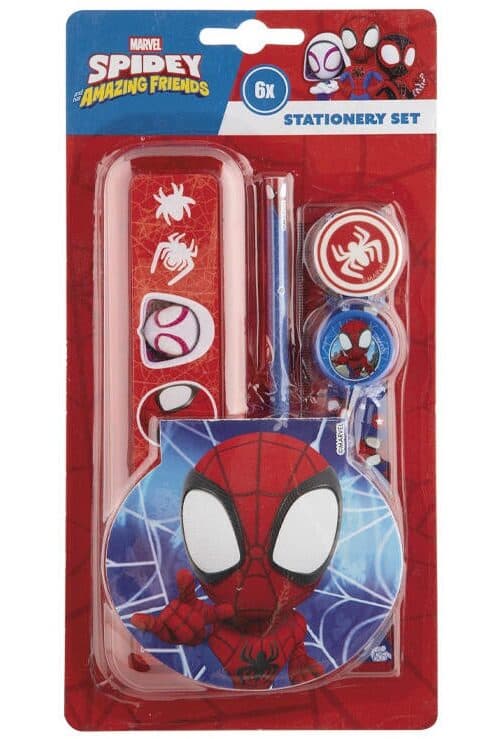 Spindelmannen Spidey Friends 6-delars skrivset