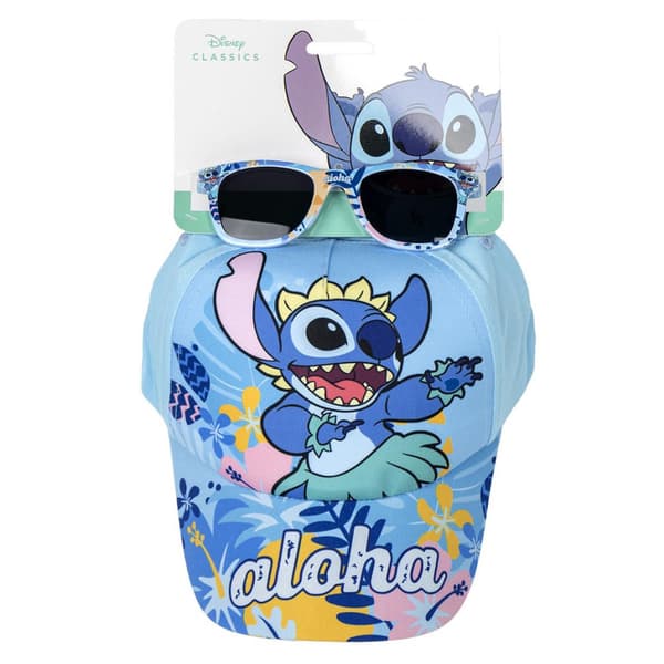 Lilo & Stitch Keps & Solglasögon Barn 53 cm – UV-skydd Set Aloha
