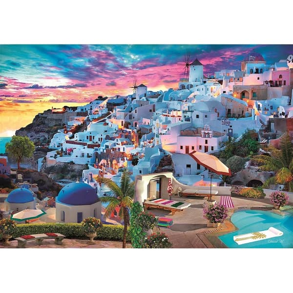 Cities View Greece 500 bitars pussel Clementoni