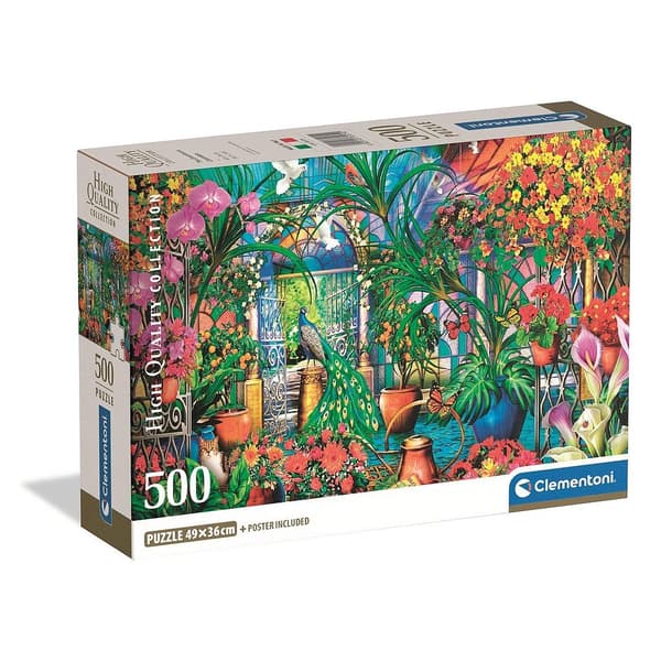 Clementoni Växthus Pussel 500 bitar – Compact