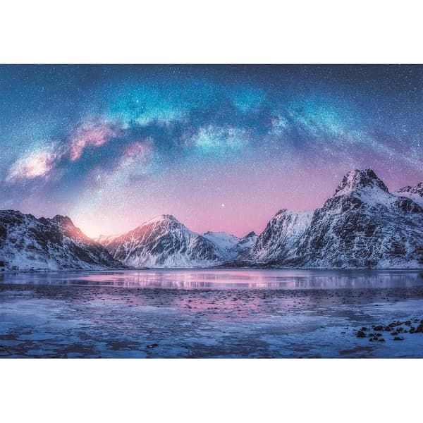 Colour Light Blue Peace Peaceful Light Blue Mountain 500 bitars Clementoni pussel