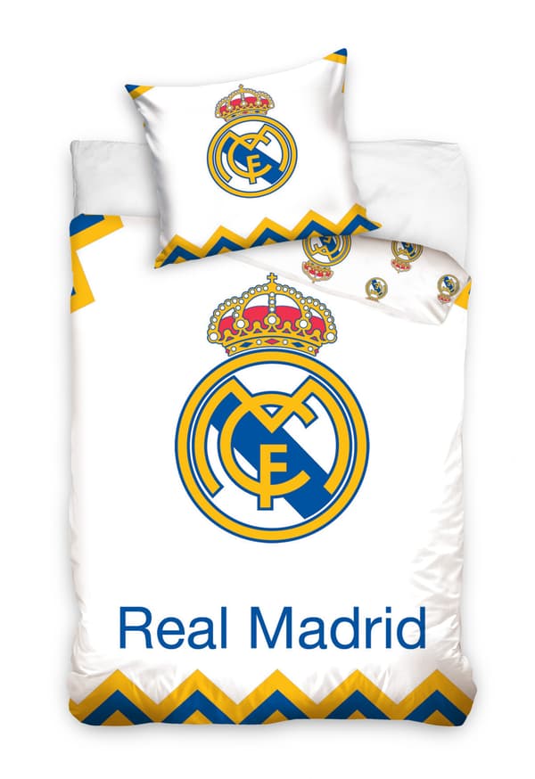 Real Madrid bäddset 140 × 200 cm – 100 % bomull