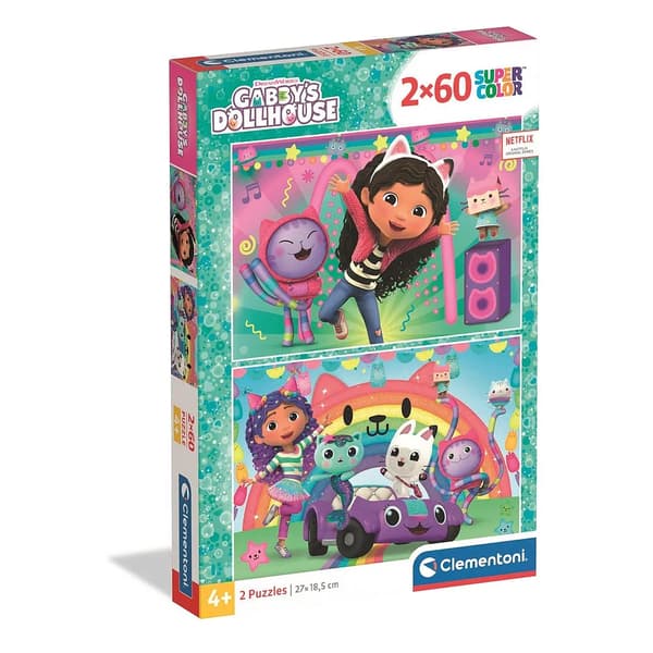 Gabbys Dockskåp 2x60 bitar pussel Clementoni