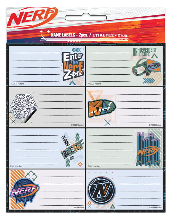 Nerf 16-pack anteckningsetiketter