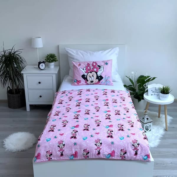 Disney Mimmi Pigg Flowers Påslakanset Barn 100x135 cm