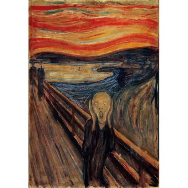 Art Munch The Scream 1000-bitars kompakt pussel Clementoni