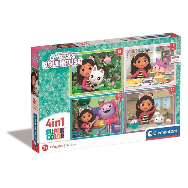 Gabbys Dockskåp 4 in 1 pussel Clementoni