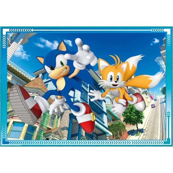 Sonic the Hedgehog 4-i-1 Pussel 12-24 bitar  Clementoni