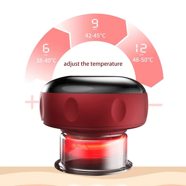 Elektrisk koppingapparat Koppingterapi Guasha Koppingmassasje Vibrasjon Oppladbar Koppingapparat Massasjeapparat