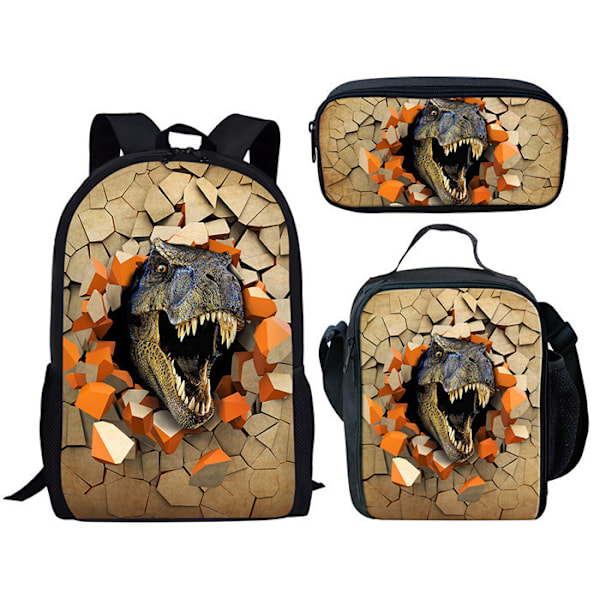 Jurassic World Dinosaur-ryggsäck Jurassic World skolväska lunchväska pennväska (2)