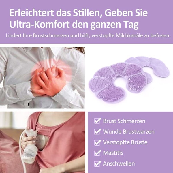 Varmt og kaldt kompresjonsbrystplaster, bryst iskompress, ammepute for brystmelkpleie