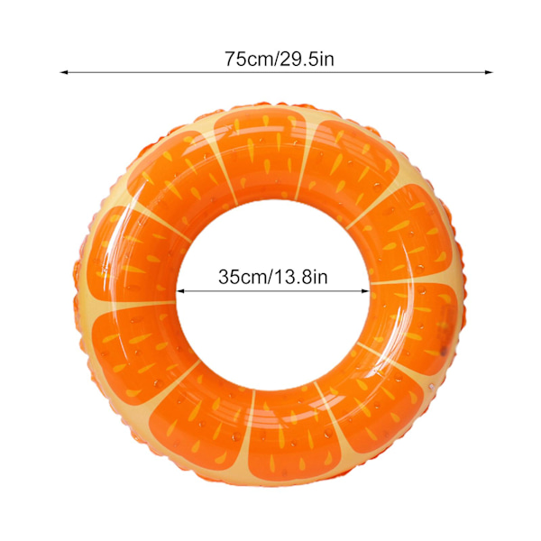 Uppblåsbar vuxenbadring med fruktig design - Vattenglädje när den är som bäst（2）
