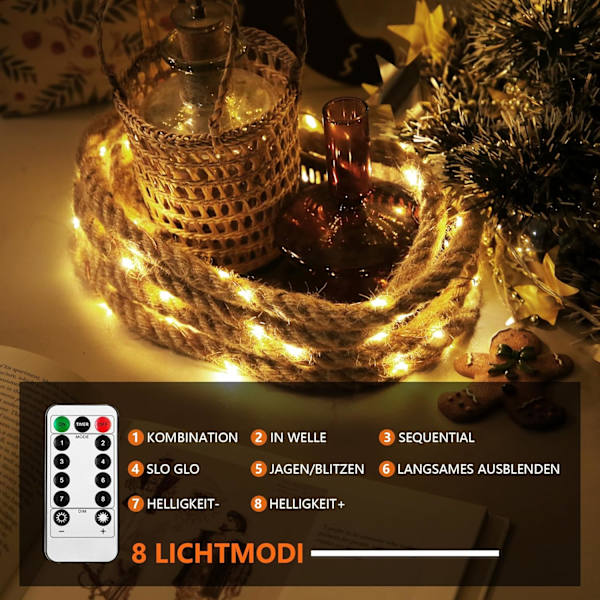 LED-valosarja USB, 60 LED-valosarja koristeluun, jouluvalot puutarhavalaisimeen, joulukoristelu sisä- ja ulkotiloihin 3m