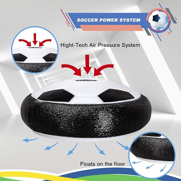 Barn Hover Ball Leksak 7 Tum Fotboll med LED-lampor och MusikKids Hover Fotboll-Hover Fotboll+Ljus+Musik