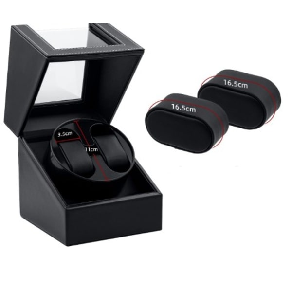Klokkeopptrekker for 2 klokker, USB DC-lading klokkeopptrekker