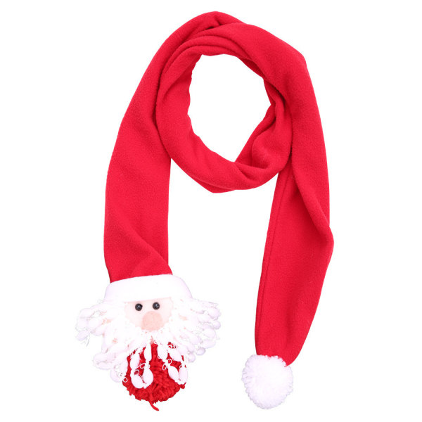1 st julscarf vintervarm scarf insvept i dekorativ halsduk, jultomten