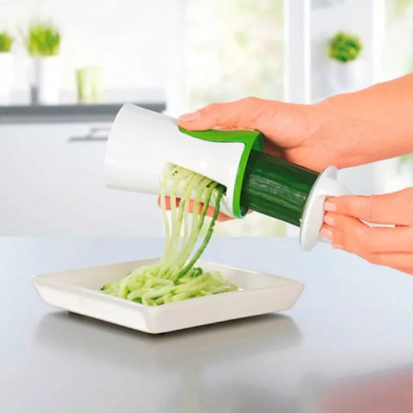 Grønnsaksspiralizer, Zucchini-nuddelmaskin, Spiralizer-nuddelmaskin, Zucchini-spiraler, Spiralgrønnsakskutter, Zucchini-spiralizer, Spiralizer