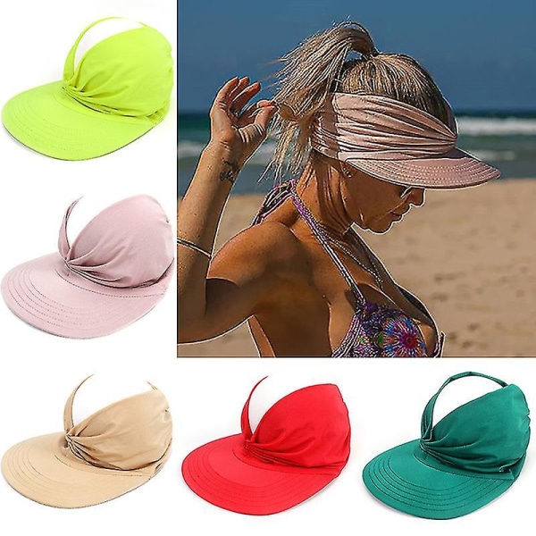 Women Sport Sun Visor Hats Empty Top Baseball Sun Cap,womens Sunhats With Uv Protection（Navy Blue）