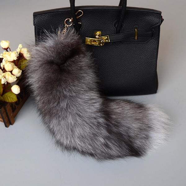 Fluffy Sunny Fox Tail Avaimenperä Käsilaukku Tarvike Avaimenperä Sormus Koukku Tupsut Avainlaukku Käsilaukku Reput (4)