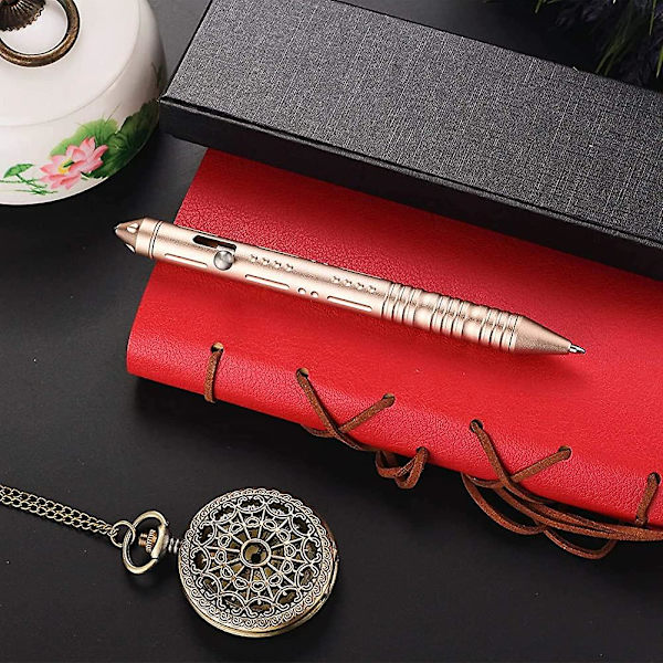 Bolt Action Pocket Penna Kulspetspenna För Business Office Premium Cnc Processing