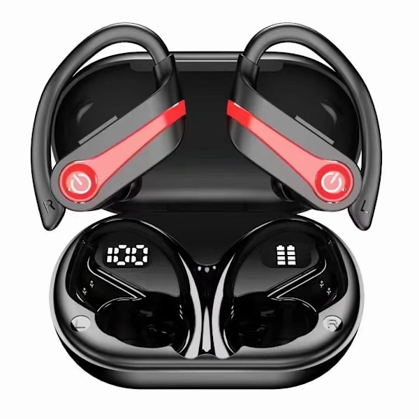 Langattomat nappikuulokkeet 72H Kuulokkeet mikrofonilla Over Ear Bluetooth 5.3 USB-C Pikalataus, Painikeohjaus, IPX7 Vedenpitävät kuulokkeet iPhone Androidille