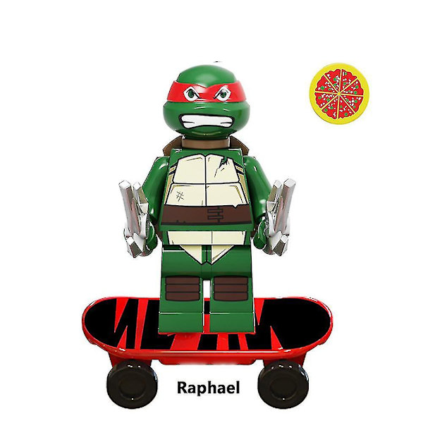 12 stk Teenage Mutant Ninja Turtles Series Raphael Leonardo Michaelangelo Donatello Minifigur Mini Samlet Byggeklods Legetøj Børnegave