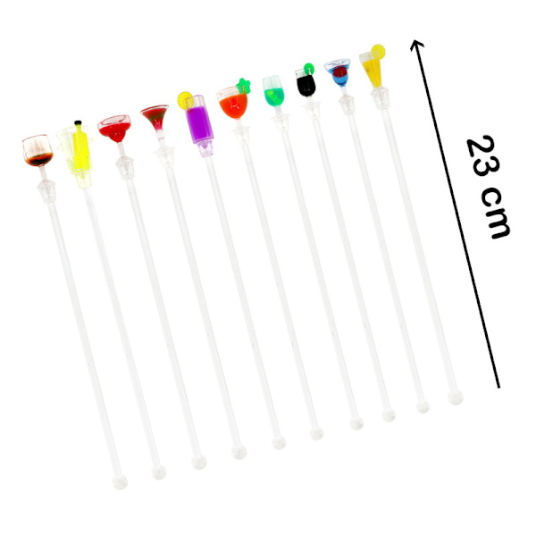 10 cocktailrørere 23 cm | rørepind