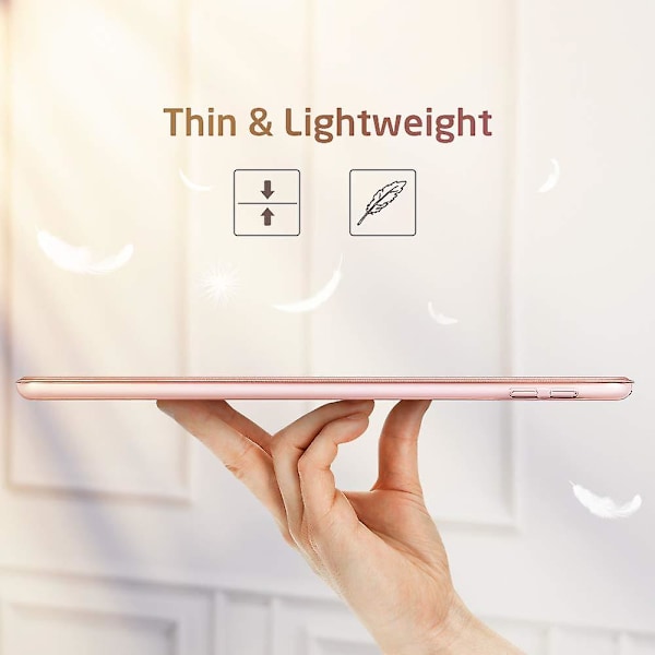 Case kompatibelt med iPad 10.2 Case iPad 7:e generationen - Ultra Tunt Smart Fodral-Rosegold