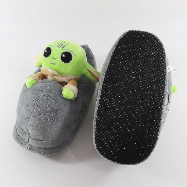 Unisex Vuxna Star Wars Grogu Vintertofflor Fyllda plyschskor för inomhusbruk Eu35-42