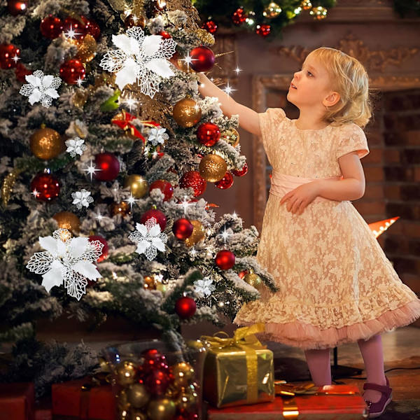 Juldekorationer, presenter, julblommor, julgransdekorationer