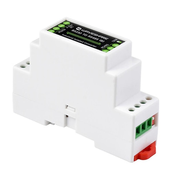 Industriell rälstyp RS232 till RS485 omvandlare 300-115200Bps aktiv digital isolering bred spänning（Vit）