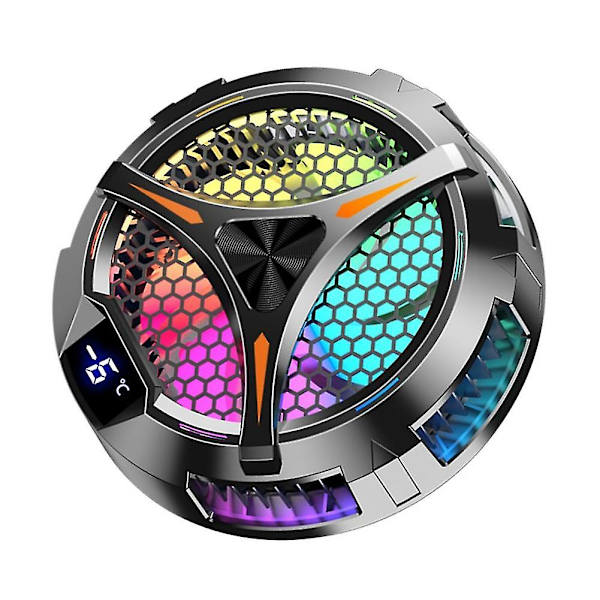 X42-tablettijäähytin, RGB-värikäs valaistus, 10 cm:n magneettinen puolijohdejäähdytin, jäähdytystuuletin tabletille