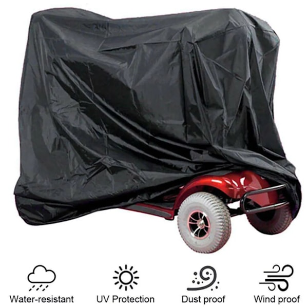 Scooter cover beskyttende cover elektrisk køretøj scooter garage beskyttende presenning 170*61*117cm