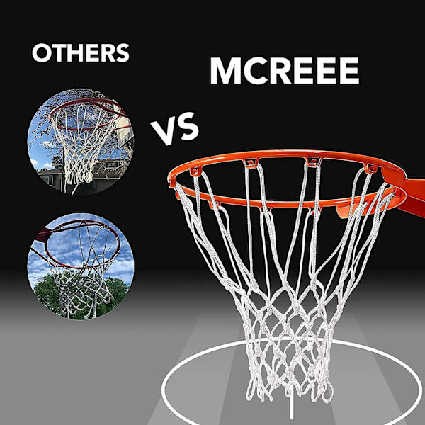 Basketballnet Officielt basketballnet erstatning for Euroleauge Outdoor Heavy Duty Basketballnet