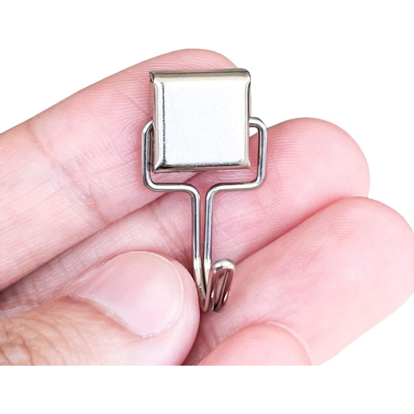10-pack magnetiska krokar, 14 pund superstarka magneter med krokar för upphängning