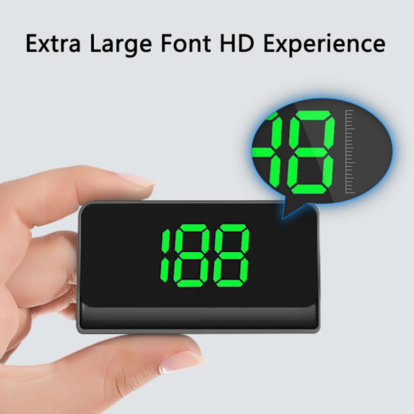 HUD Head Up -näyttö autoon, universaali digitaalinen nopeusmittari, älykäs mittari, kierroslukumittari, GPS, digitaalinen nopeusmittari
