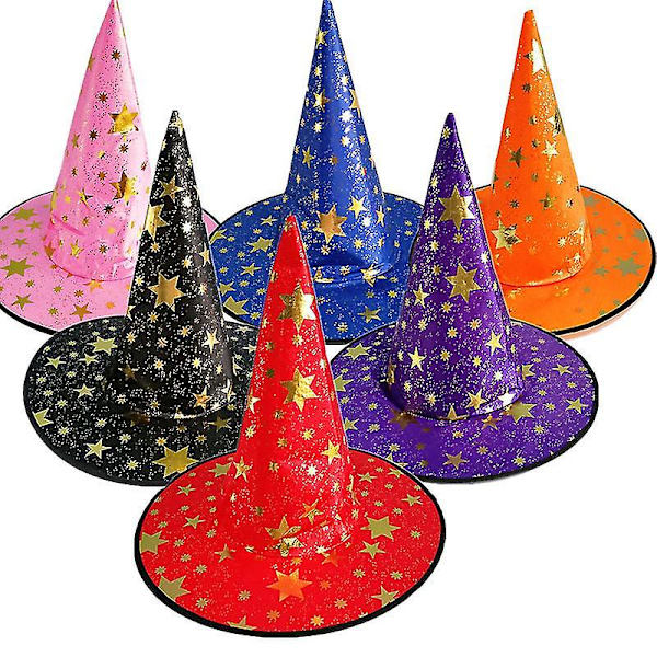 Voksen børn Halloween kostume Bronzing Kappe Cape Hat Piger Drenge Co Z（150 cm，hat i enhver farve 1 stk.）