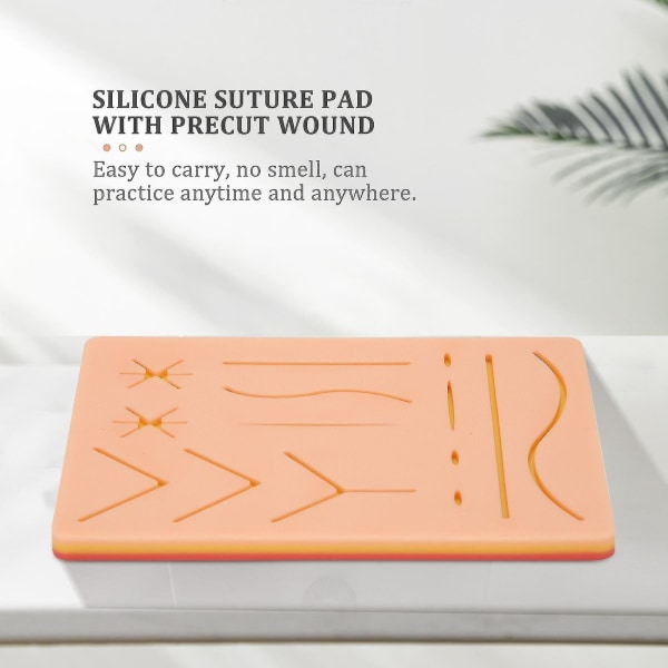 Uusi Skin Suture Training Kit Pad Suture Training Kit Suture Pad Traumatarvikkeet harjoitteluun ja