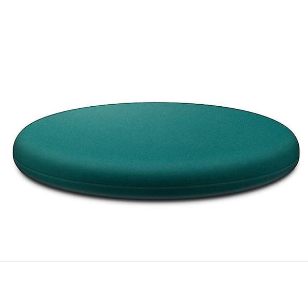 Stolsdyna, Rund Memory Foam Sittdyna Svankstödskudde För Chair-eyzi（M，Mörkgrön）